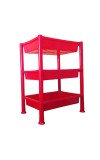 Hitech Sales Plastic 3-Tier Storage Rack Multipurpose Organizer Shelf for Home, Kitchen, and Office (Colour May Vary)