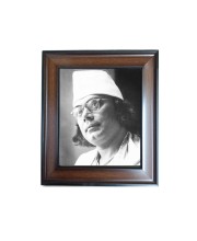 Hi Tech Sales Kazi Nazrul Islam Polystyrene Photo Frame for Wall Decor Home, Office, and Temple - Printed Photo, Pack of 1