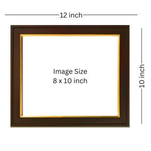 Hitech Sales Kali MATA Ji Religious Wood Photo Frames with Acrylic Sheet (Glass) for Worship/Pooja(photoframe,Multicolour, 10x12 inch