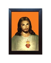 Hitech Lord Jesus Christ Laminated photo frame for Christmas, X-mas, table, Study & living room, gifts (Pvc Frame and Front face - Glass, 8 x 6 inch)