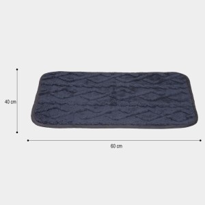 Home Beautiful Anti-Skid Blue Polyester Mat Home Beautiful Anti-Skid Blue Polyester Mat