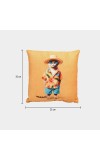 Home Beautiful Yellow Polyester Cushion