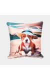 Home Beautiful Peach Microfiber Cushion