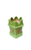 Tulsi Planter Garden Decorative Pot Ghamla for Home Outdoor Indoor Balcony Terrace Decoration. (Green)