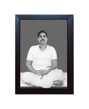 Hitech Sri Sri Thakur Anukulchandra Laminated photo frame for table, Study & living room, gifts (Pvc Frame and Front face - Glass, 8 x 6 inch)