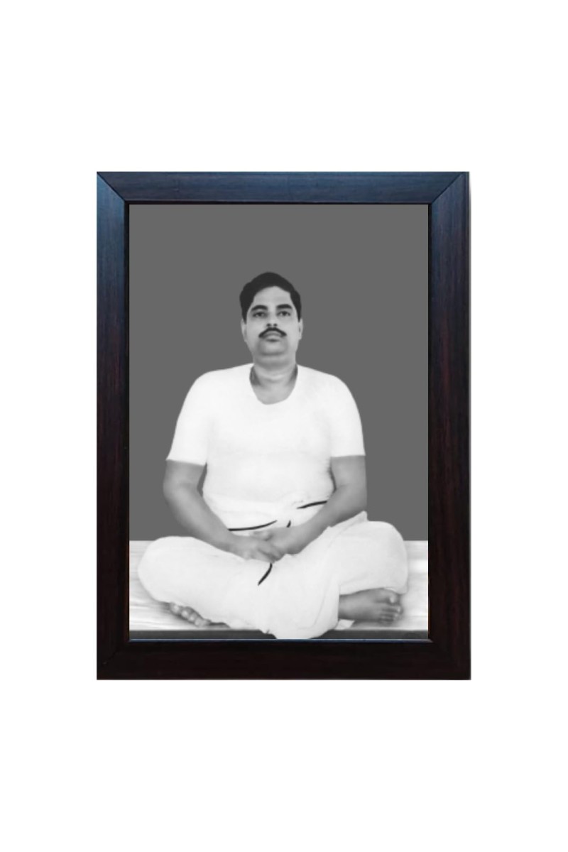 Hitech Sri Sri Thakur Anukulchandra Laminated photo frame for table, Study & living room, gifts (Pvc Frame and Front face - Glass, 8 x 6 inch)