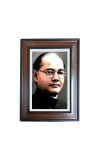 Hi Tech Sales Netaji Subhas Chandra Bose Polystyrene Photo Frame for Wall Decor Home, Office, and Temple - Printed Photo, Pack of 1