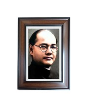 Hi Tech Sales Netaji Subhas Chandra Bose Polystyrene Photo Frame for Wall Decor Home, Office, and Temple - Printed Photo, Pack of 1