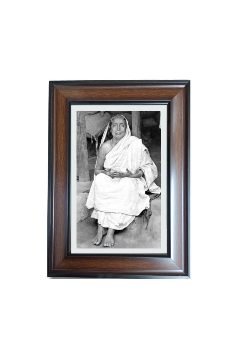 Hi Tech Sales Maa Sarada Polystyrene Photo Frame for Wall Decor Home, Office, and Temple - Printed Photo, Pack of 1