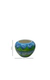 HI TECH Sales Hand-Painted Ceramic Flower Pot Decorative Tabletop Planter for Home & Office | Ethnic Pot Design | Ready-to-Display Indoor Plant Decor