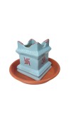 Tulsi Planter Pot with Tray for Home Balcony Indoor Outdoor Garden Decorative Durable Plastic Pot for Holy Basil Plant