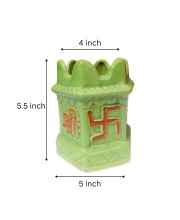 Tulsi Planter Garden Decorative Pot Ghamla for Home Outdoor Indoor Balcony Terrace Decoration. (Green)