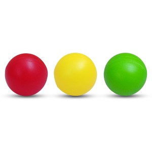 Hi Tech Sales Multicolor Plastic Cricket Balls | Lightweight and Durable Practice Balls for Kids and Adults | Indoor & Outdoor Play (Yellow, Red, Green) (Medium, 6, Count)