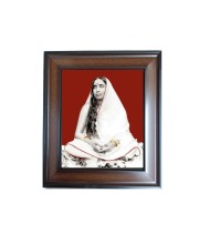 Hi Tech Sales Maa Sarada Devi Polystyrene Photo Frame for Wall Decor Home, Office, and Temple - Printed Photo, Pack of 1