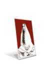 Car Desk/Table Top Shree Sarada Maa Acrylic L-Style Photo Stand - 2.5x3.5 Inches, Compact And Stylish Spiritual Display (F6697)