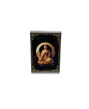 HiTechMart Golden Buddha Acrylic Photo Frame – Divine Meditation Wall Art for Home, Office & Pooja Room, Feng Shui Spiritual Décor