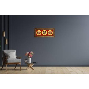 Maa Durga, Trirupati Balaji, Maa Lakhshmi Photo Frame - 8x14 Inch Brown Wooden Frame | Hindu Gods Wall Decor For Home & Office Maa Durga, Trirupati Balaji, Maa Lakhshmi Photo Frame - 8x14 Inch Brown Wooden Frame | Hindu Gods Wall Decor For Home & Office
