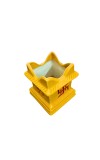 Tulsi Tree Planter Pot Indoor Outdoor Sacred Basil Plant Holder Decorative Eco-Friendly Durable Lightweight (Yellow)