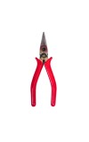 Long Nose Pliers – Precision Needle Nose Plier with Red Grip for DIY, Craft, Electrical & Repair Work