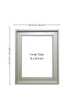 HiTechMart Modern Grey 8 x 10 inch Picture Frame Polystyrene Photo Frame with Glass Front, Vertical Display Ideal for Office, Home, or Gifting
