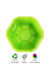Small Flower Pots (5 H x 6 W) - Decorative Planters for Indoor & Outdoor Use - Perfect for Succulents, Herbs, and Small Plants (Pack of 1) (Green)