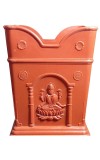 Plastic Tulsi Pot for Home | Durable & Weatherproof | Traditional Planter for Holy Basil (Tulsi) | Indoor & Outdoor Use | Decorative Plant Pot (Small)