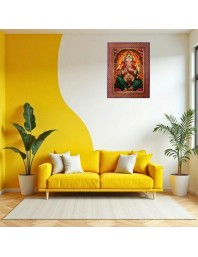 Lord Shiva Maa Parvati Photo Frame 19X23 Inch Religious Wall & Table Decor Frame | Lord Shiva Maa Parvati Spiritual Photo Frame For Home, Temple & Office | Decorative Hindu God & Goddess Frame (Pa