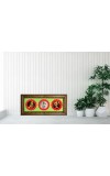 Lord Tirupati, Buddha, Jesus Photo Frame - 8x14 Inch Brown Wooden Frame | Hindu Gods Wall Decor For Home & Office