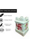 Ceramic Tulsi Pot for Home | Handmade, Vastu-Friendly, Tulsi Planter for Puja Mandir & Balcony