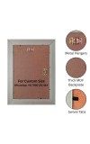 HiTechMart Dark Brown Polystyrene Frame 11x15inch Decorative Photo Frame, Wall Mount Display for Personal Photo, Gift, Family Photo