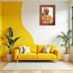 Shri Mataji Nirmala Devi Photo Frame 17X21 Inch Religious Wall & Table Decor Frame | Shri Mataji Nirmala Devi Spiritual Photo Frame For Home, Temple & Office (F18300X17X21)