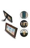 Hitech sales Sarada Devi, Ramakrishna Paramahansa and Swami Vivekananda Polystyrene Small Photo Frame for Decoration, Gifting (Tabletop, Rectangular, 7 x 4 inches Frame, Brown, Pack of 1)