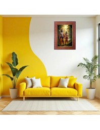 Lord Shiva Photo Frame Religious Wall & Table Decor Frame | Lord Shiva Spiritual Photo Frame For Home, Temple & Office | Decorative Hindu God & Goddess Frame (Pack Of 1) (F18177)