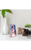 Car Desk/Table Top Prabhu Jagadbandhu Acrylic L-Style Photo Stand - 5x7 Inches, Compact And Stylish Spiritual Display (F6684)