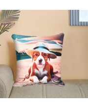 Home Beautiful Peach Microfiber Cushion