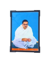 Hitech Sales Babai Dada Hindu Religious Wooden Laminated Photo Frame 5x7 Inch Decorative Frame for Home, Office, and Temple