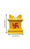 Tulsi Tree Planter Pot Indoor Outdoor Sacred Basil Plant Holder Decorative Eco-Friendly Durable Lightweight (Yellow)