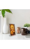Car Desk/Table Top Jai Shree Ram Acrylic L-Style Photo Stand - 2.5x3.5 Inches, Compact And Stylish Spiritual Display (F6668)