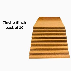 8mm MDF Boards for DIY Arts & Crafts (Pack of 4) | Premium Wood MDF Sheets for Painting, Resin Art, Fluid Art, Pyrography & Lamination | Smooth Surface Craft Boards. (7x9 inch) 8mm MDF Boards for DIY Arts & Crafts (Pack of 4) | Premium Wood MDF Sheets for Painting, Resin Art, Fluid Art, Pyrography & Lamination | Smooth Surface Craft Boards. (7x9 inch)