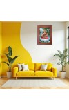 Lord Vishnu Photo Frame Religious Wall & Table Decor Frame | Lord Vishnu Spiritual Photo Frame For Home, Temple & Office | Decorative Hindu God & Goddess Frame (Pack Of 1) (F18077)
