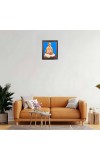 Hitech Sales Srila Narottama Das Thakur Photo Frame for Pooja Room, Temple Decor, Home Decoration and Gift (Wall and Tabletop, Rectangular, Polystyrene Frame, Printed Photo, 24 x 29 cm, Black)