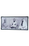 Generic Swami Vivekananda, Ramakrishna Paramahansa & Sarada Ma Photo Frame - Black, 12.2 x 26.2 cm, Minimalist, Horizontal, Tabletop & Wall Mount