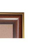 HiTechMart 11x15 Brown Polystyrene Picture Frame Includes Acrylic Glass Wall Mount Display Solid Wood-Texture Look Ideal for Personal, Family Photos & Gifting