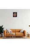 Hitech Sales Lord Krishna Photo Frame for Pooja Room, Temple Decor, Home Decoration and Gift (Wall and Tabletop, Rectangular, Polystyrene Frame, Printed Photo, 24 x 29 cm, Black)