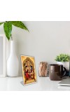 Car Desk/Table Top Lord Hanuman Acrylic L-Style Photo Stand - 2.5x3.5 Inches, Compact And Stylish Spiritual Display (F6667)