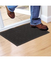 Home Beautiful Anti-Skid Black Rubber Door Mat