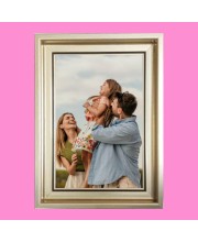 HiTechMart 11x15 Golden Picture Frame Classic Style with Acrylic Glass Wall Mount Display Decorative Frame for Personal & Family Photos, Home Decor & Gifting