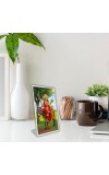 Car Desk/Table Top Jay Maa Sheetla Acrylic L-Style Photo Stand - 5x7 Inches, Compact And Stylish Spiritual Display (F6670)