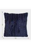 Home Beautiful Navy Blue Polyester Cushion