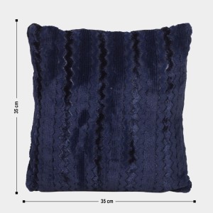 Home Beautiful Navy Blue Polyester Cushion
